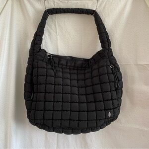 Free People FP Movement Quilted Carryall Black